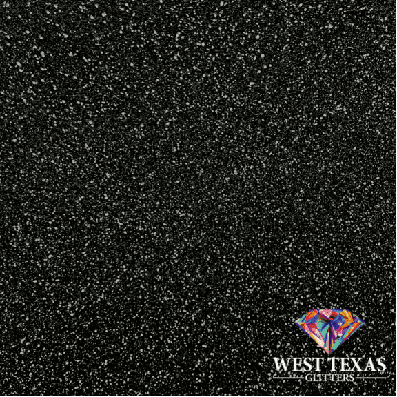 West Texas Glitters 2oz Metallic Black, Ultra Fine, Black Knight, Polyester Glitter, Art and Craft Glitter, 1 Each Shaker Bottle