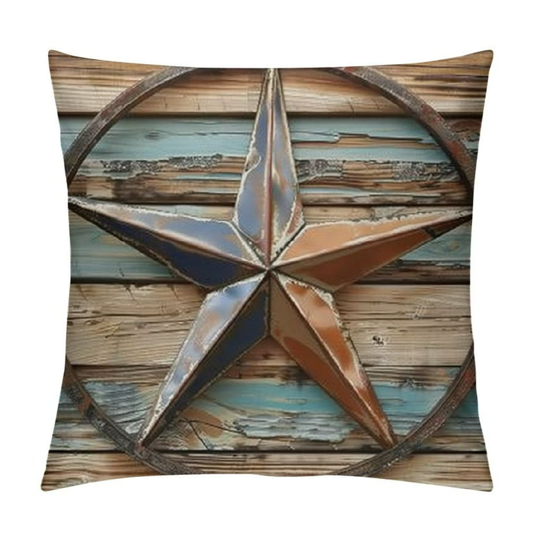 Western Pillows Rustic Throw Pillows West Texas Star Throw Pillow