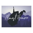 thumbnail image 1 of West Virginia, Almost Heaven, State Silhouette and Mountains (1000 Piece Puzzle, Size 19x27, Challenging Jigsaw Puzzle for Adults and Family, Made in USA), 1 of 4