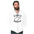 thumbnail image 1 of West Virginia Almost Heaven Vacation Unisex Fleece Graphic Zip Up Hoodie Brisco Brands 5X, 1 of 5