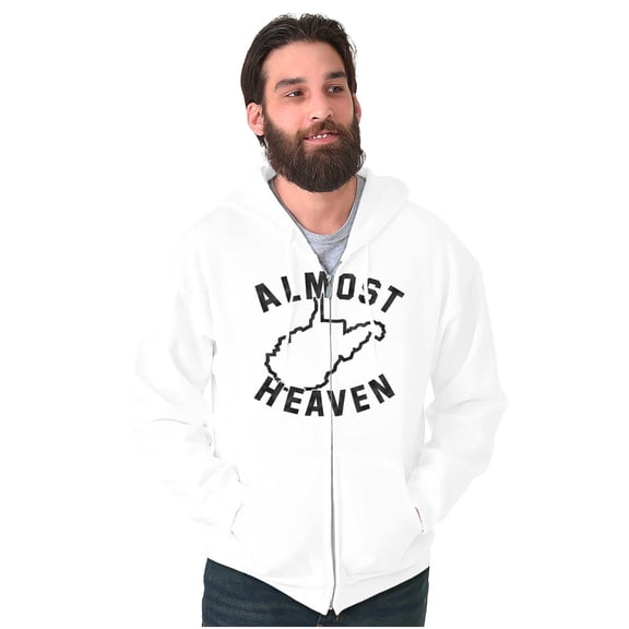 West Virginia Almost Heaven Vacation Zip Up Hoodie Men's Women's Brisco Brands M