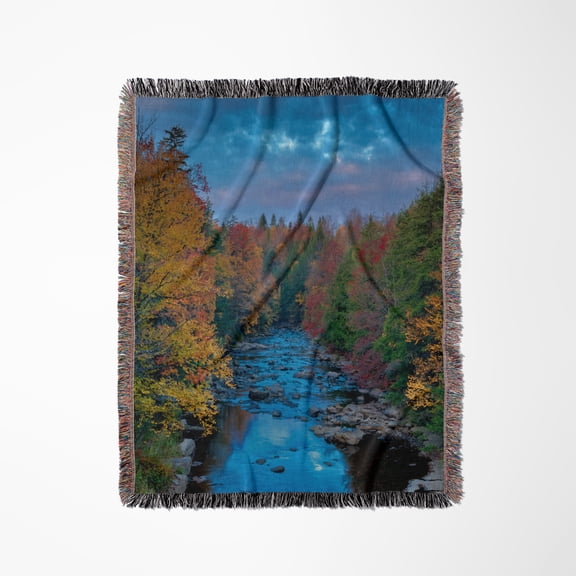 West Virginia, Blackwater Falls State Park. Forest And Stream., Woven Blanket