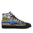 thumbnail image 1 of West Virginia Country Roads High Top Canvas Shoes Sneakers Black Size 11, 1 of 2