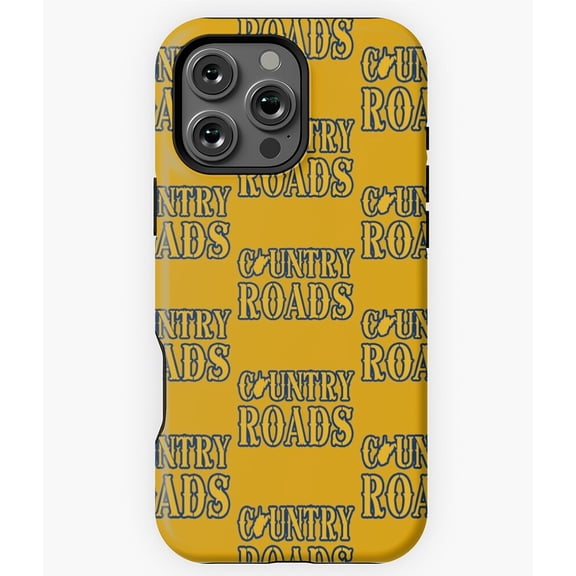 West Virginia Country Roads Map Phone Case for iPhone 16 15 14 13 12 11 Pro Max - Cool Aesthetic Phone