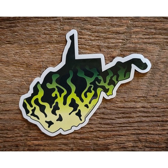 West Virginia Crappie Skin Sticker Decal