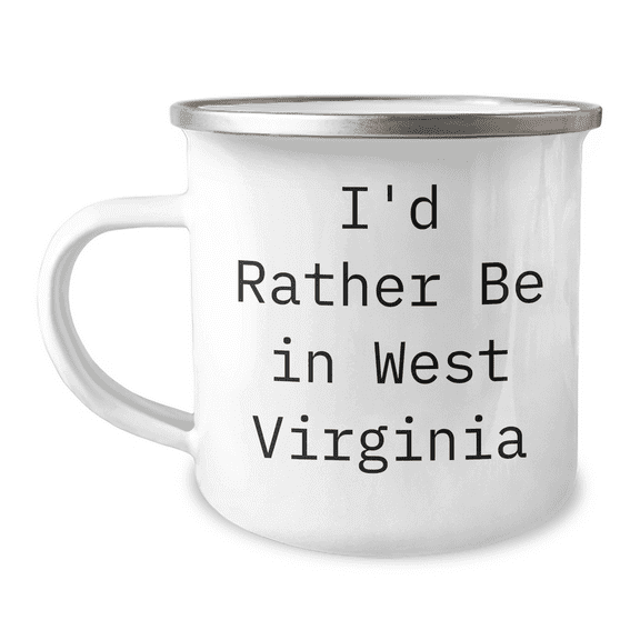 West Virginia Enthusiasts' Delight, Funny Quote Camping Mug for Mom on Mother's Day Unique Gifts from Friends