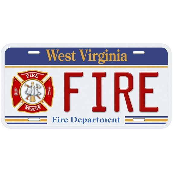 West Virginia Fire And Rescue Novelty Car Auto License Plate