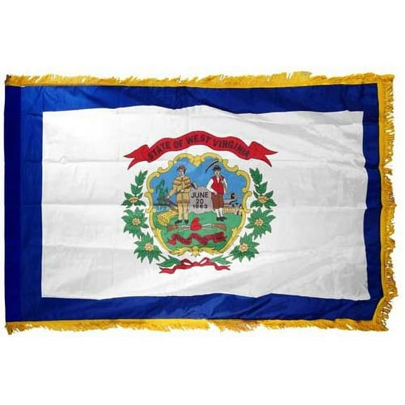 West Virginia Flag 3ft x 5ft Nylon Indoor