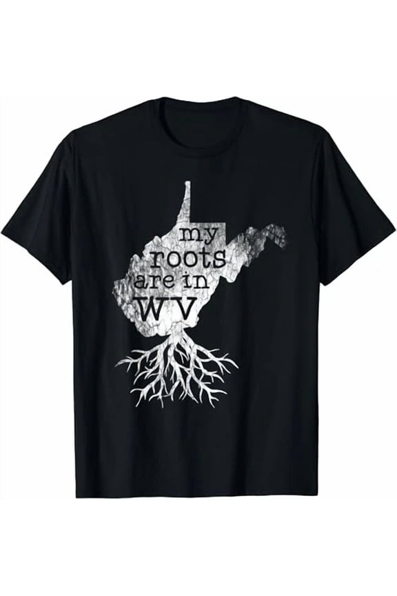 West Virginia Home Roots State Map T-Shirt
