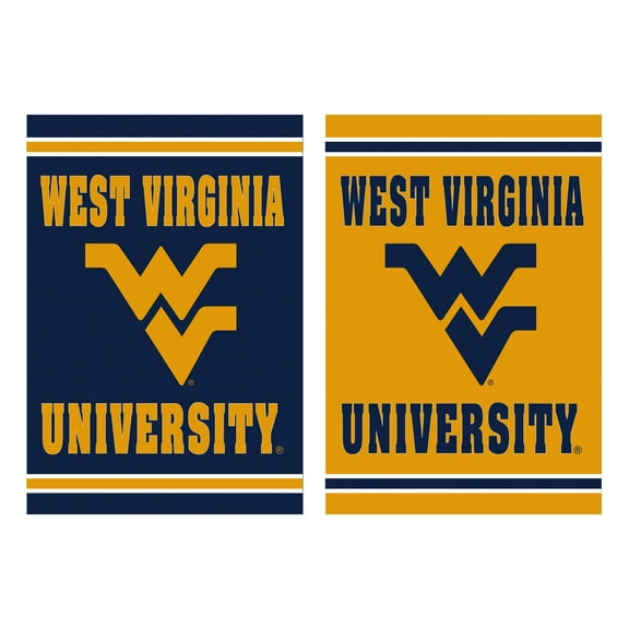West Virginia Mountaineers 12.5" x 18" Double-Sided Embossed Suede Garden Flag