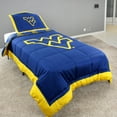 thumbnail image 1 of West Virginia Mountaineers 2 Pc Reversible Cotton Comforter Set, 1 Comforter, 1 Sham, Twin, 1 of 8