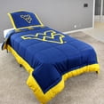 thumbnail image 1 of West Virginia Mountaineers 3 Pc Reversible Cotton Comforter Set, 1 Comforter, 2 Shams, Queen, 1 of 8