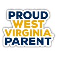 West Virginia Mountaineers 4Inch Proud Parent 4Pack NCAA Vinyl