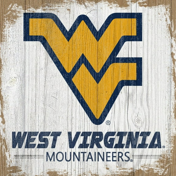West Virginia Mountaineers 6'' x 6'' Team Logo Block