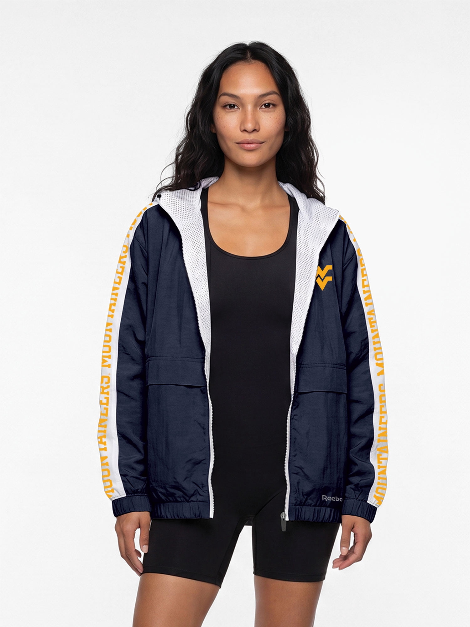 West Virginia Mountaineers Reebok Womens Colorblocked Full Zip Jacket