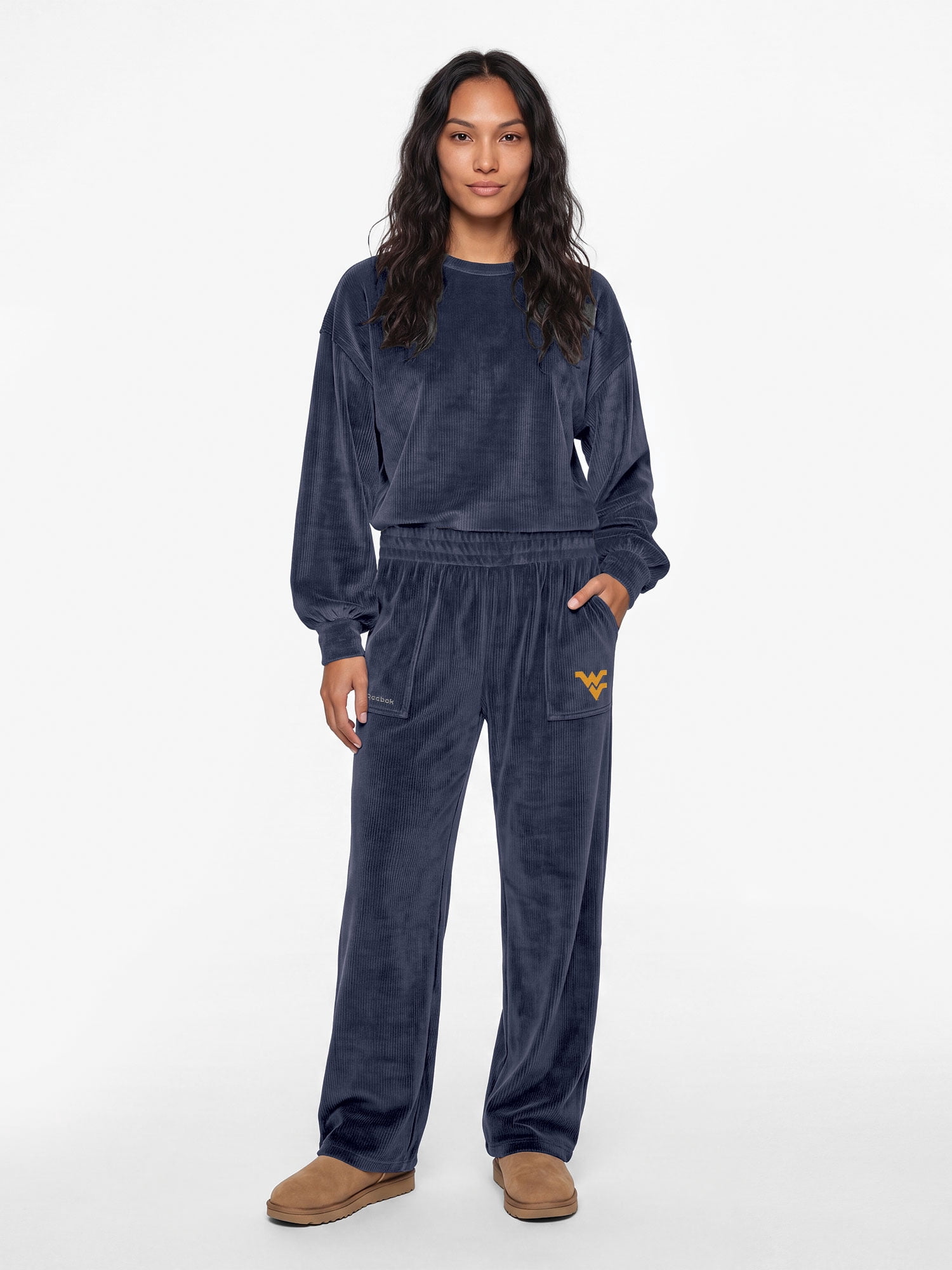 West Virginia Mountaineers Reebok Womens Fashion Fit Fleece Pant