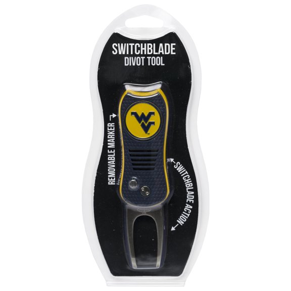 West Virginia Mountaineers Switchblade Divot Tool with Ball Marker