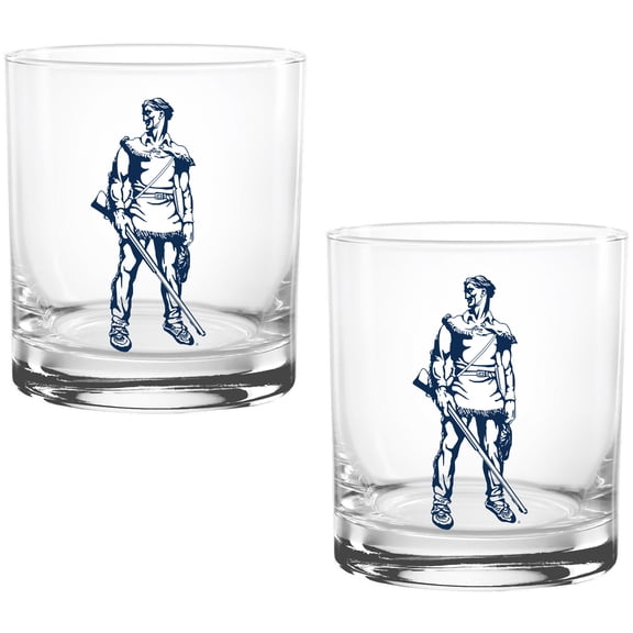 West Virginia Mountaineers Two Pack 14oz. Vault Sketch Rocks Glass Set