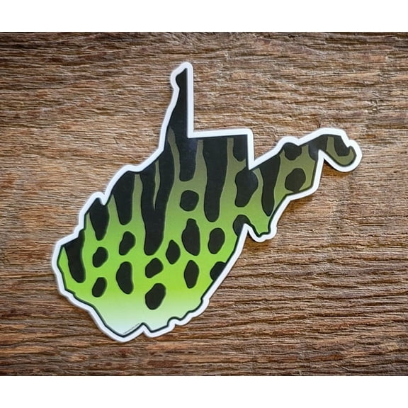 West Virginia Musky Skin Sticker Decal