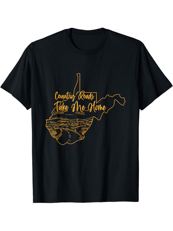 West Virginia Pride | WV Home | Country Roads | Footprint T-Shirt