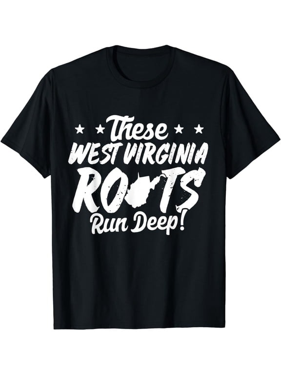 West Virginia Proud WV Home State Text Only T-Shirt