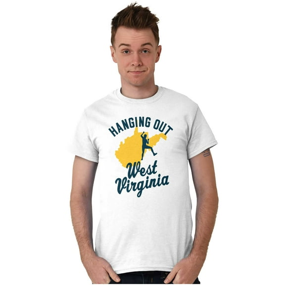 West Virginia Rock Climbing Vacation Men's Graphic T Shirt Tees Brisco Brands X
