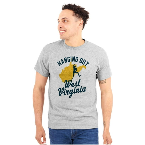 West Virginia Rock Climbing Vacation Plus Size Crewneck Graphic Tee Shirt Brisco Brands 2X