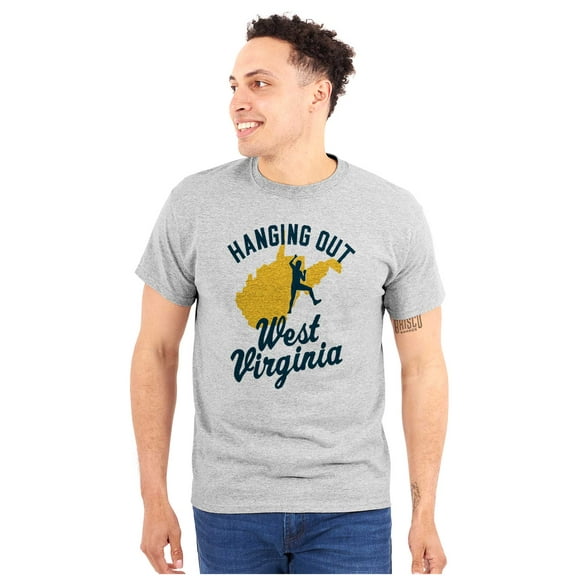 West Virginia Rock Climbing Vacation Plus Size Crewneck Graphic Tee Shirt Brisco Brands 2X