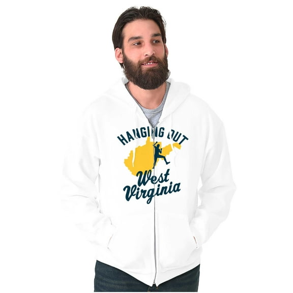 West Virginia Rock Climbing Vacation Zip Up Hoodie Men's Women's Brisco Brands M