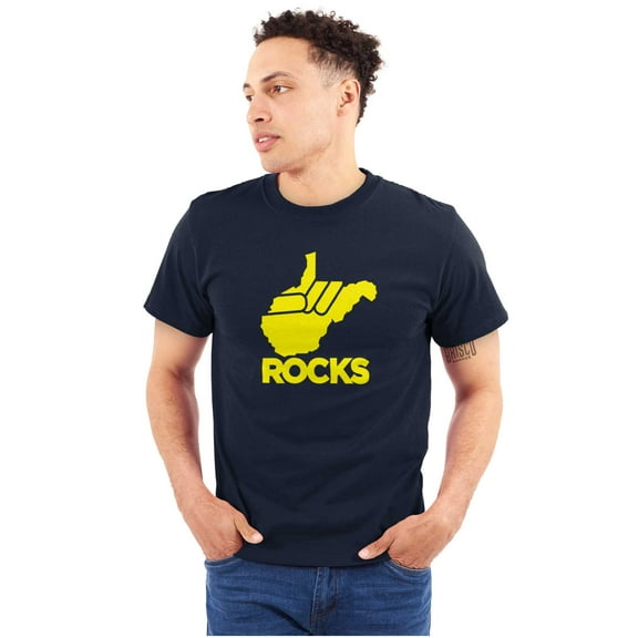 West Virginia Rocks Travel Souvenir Plus Size Crewneck Graphic Tee Shirt Brisco Brands 2X