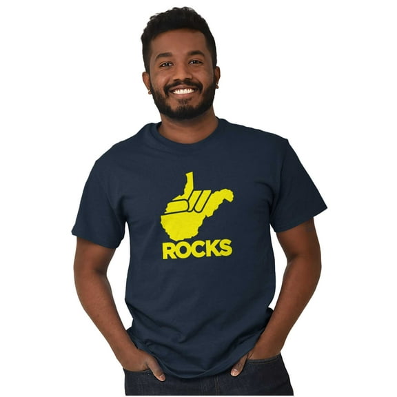 West Virginia Rocks Travel Souvenir Men's Graphic T Shirt Tees Brisco Brands X