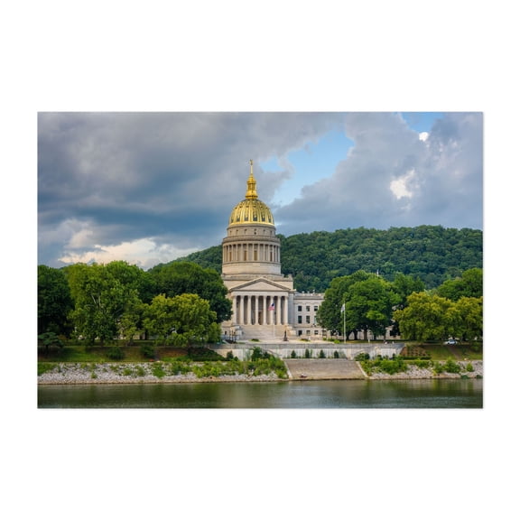 West Virginia State Capitol, Charleston 02 - Charleston West Virginia Photography Architecture Scenic Nature Landscape Travel Poster Unframed Wall Art Print 4 x 6 inches