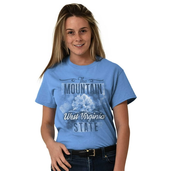 West Virginia State Flower Souvenir Women's Graphic T Shirt Tees Brisco Brands M