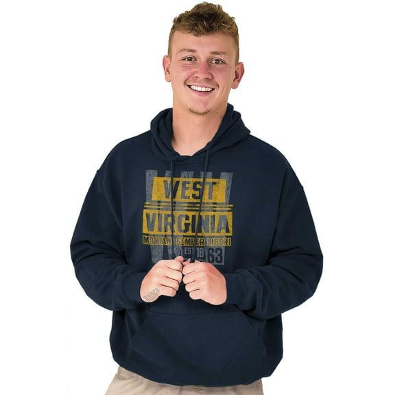 West Virginia Student Team Uniform Unisex Plus Size Hoodie Brisco Brands 2X