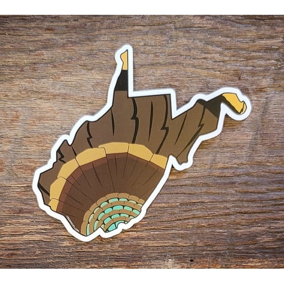 West Virginia Wild Turkey Skin Sticker Decal