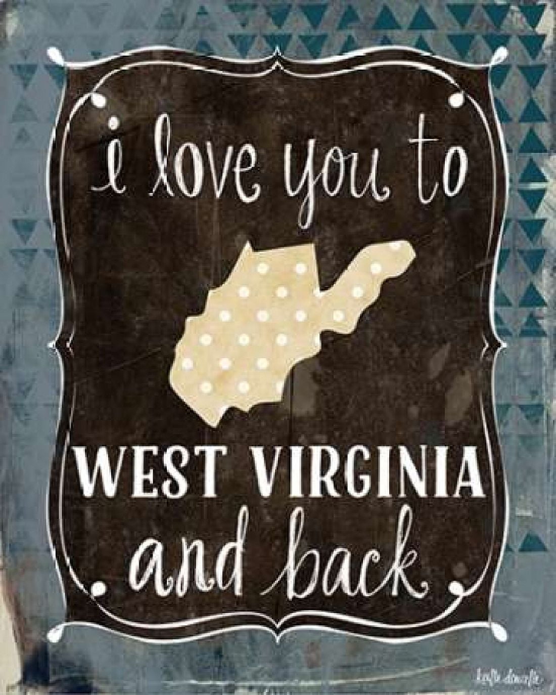West Virginia and Back Canvas Art - Katie Doucette (24 x 30)