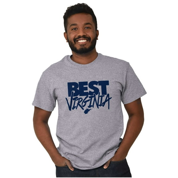 West Virginia is the Best Funny State Men's Graphic T Shirt Tees Brisco Brands M
