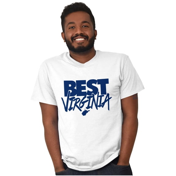 West Virginia is the Best Funny State Men's Graphic T Shirt Tees Brisco Brands X
