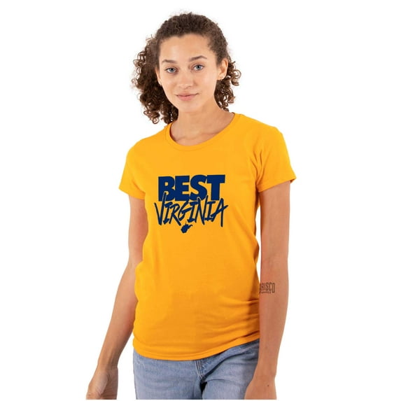 West Virginia is the Best Funny State Women's T Shirt Ladies Tee Brisco Brands S