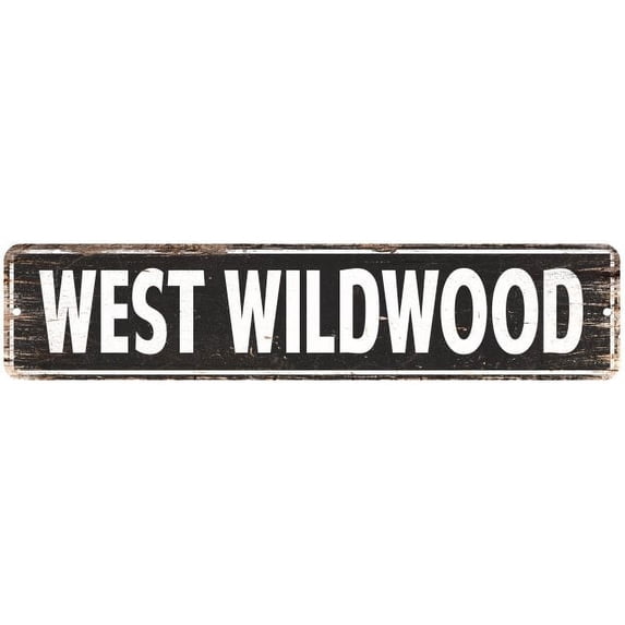 West Wildwood Vintage Look Gift Metal Sign Chic 4x18 204180008212