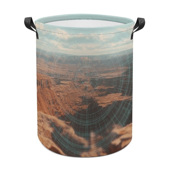 West World Waterproof Oxford Cloth Laundry Hamper, Collapsible Storage Bin with Reinforced Handles for Clothes and Toys, 3 Sizes Available