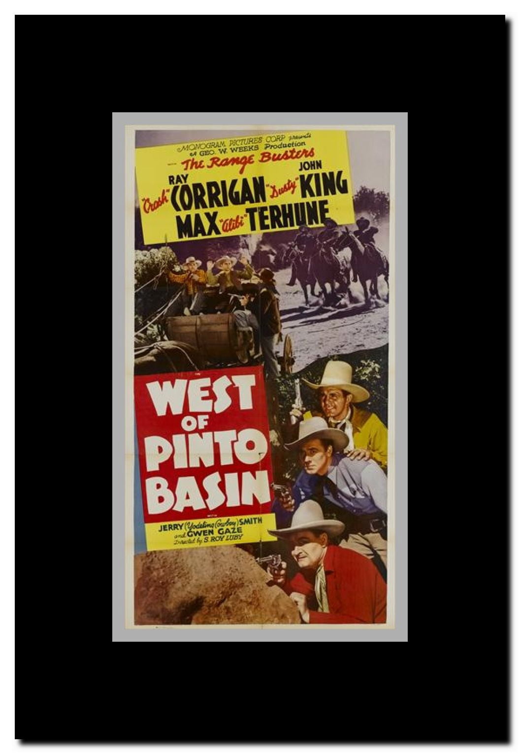 West of Pinto Basin Framed Movie Poster