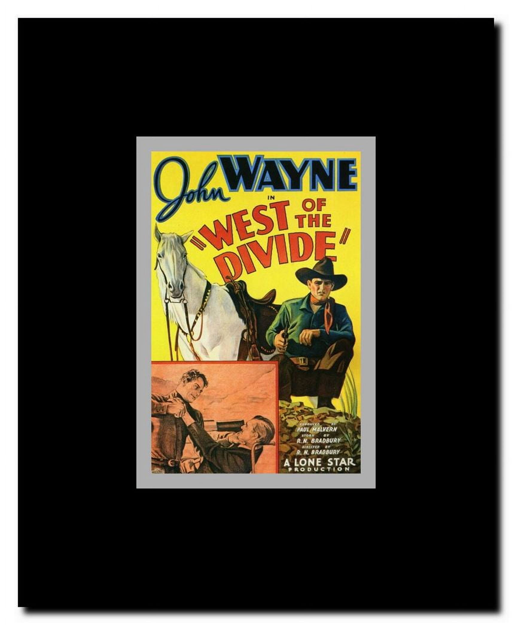 West of the Divide Framed Movie Poster