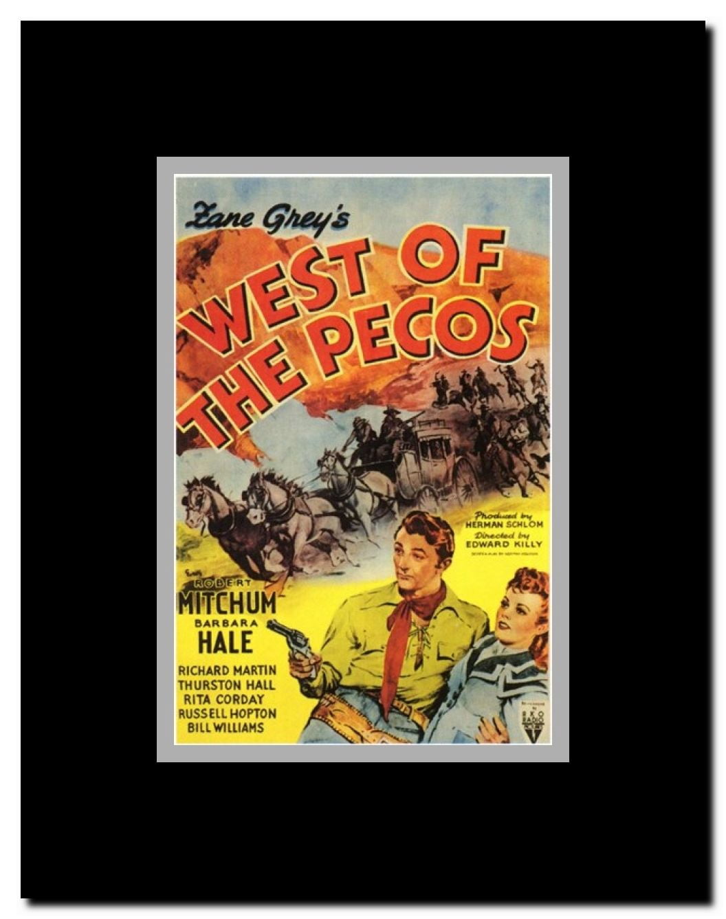West of the Pecos Framed Movie Poster