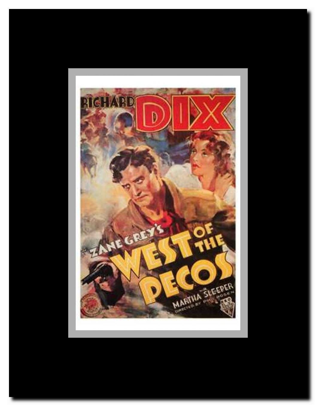 West of the Pecos Framed Movie Poster