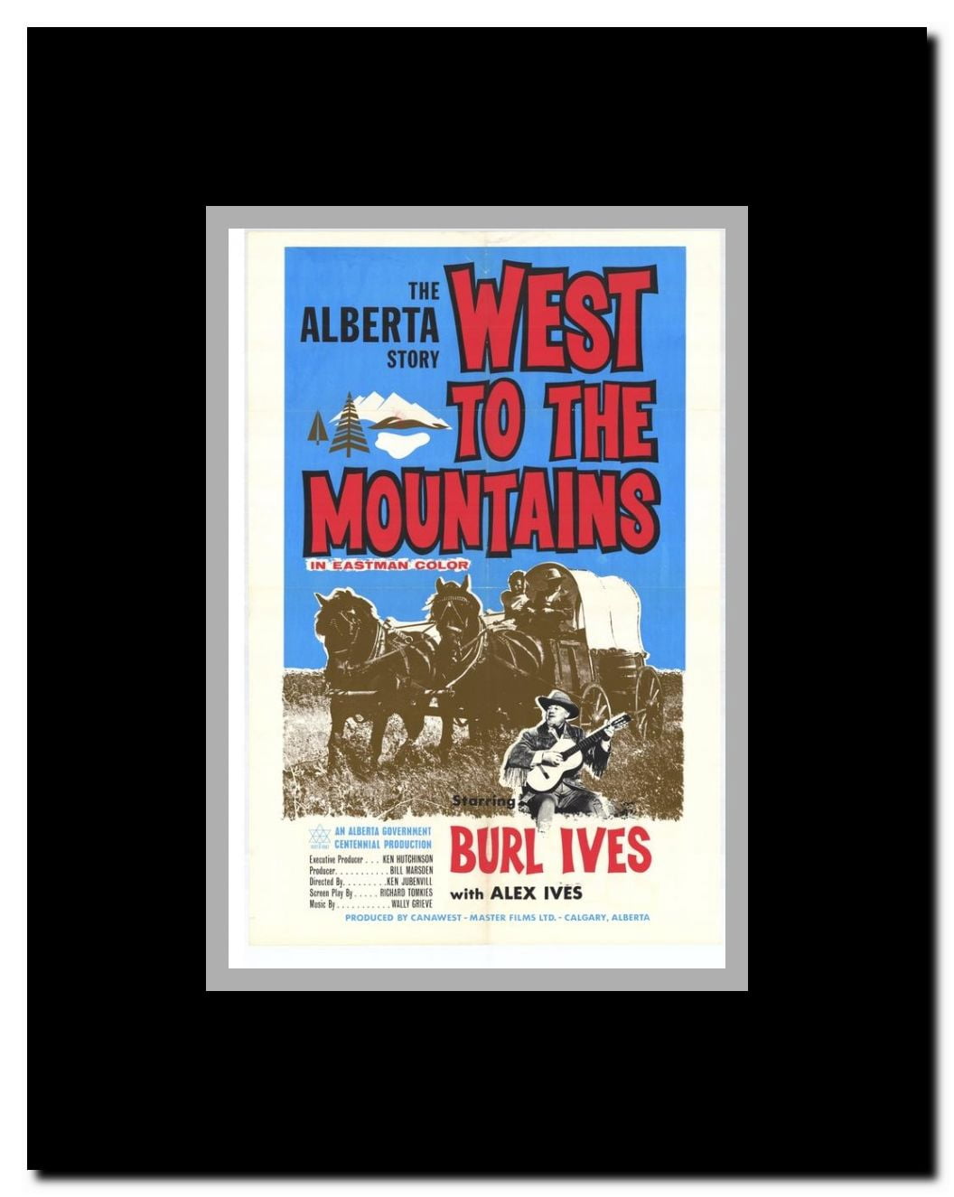 West to the Mountains Framed Movie Poster