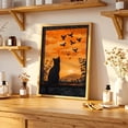 thumbnail image 1 of WestConfe Black Cat Poster: Vintage Sunset Art Poster, 1 of 3