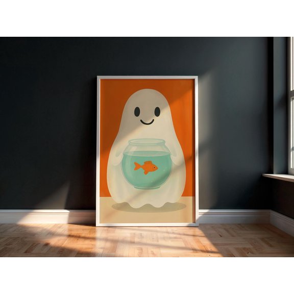 WestConfe Cute Halloween Ghost Print | Halloween Party Decor | Modern Spooky Season