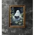 thumbnail image 1 of WestConfe Ghost Reading Book Poster, Spooky Book Decor, Book Lover Gift, Book Nook Art, Halloween Decor, 1 of 3