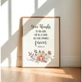 thumbnail image 1 of WestConfe Give Thanks to the Lord Bible Verse Print, Autumn Scripture, Thanksgiving Day Print, 1 of 3